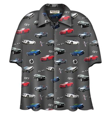 Cars Shirt Ford New Mustangs Camp-XXXL Cars Shirt Ford New Mustangs Camp-XXXL