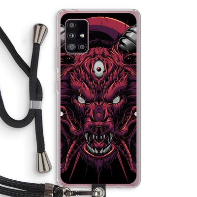 Hell Hound and Serpents: Samsung Galaxy A51 5G Transparant Hoesje met koord