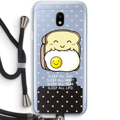 Sleep All Day: Samsung Galaxy J3 (2017) Transparant Hoesje met koord