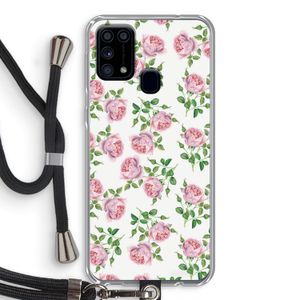 Kleine roosjes: Samsung Galaxy M31 Transparant Hoesje met koord