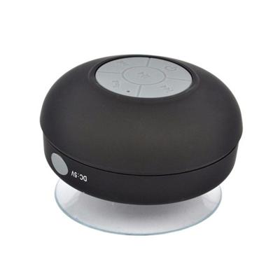 Mini draagbare subwoofer douche draadloze waterdichte Bluetooth Speaker handsfree ontvangen oproep muziek zuig microfoon voor iPhone Samsung (zwart)