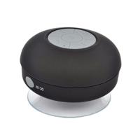 Mini draagbare subwoofer douche draadloze waterdichte Bluetooth Speaker handsfree ontvangen oproep muziek zuig microfoon voor iPhone Samsung (zwart)