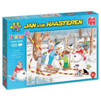 De Sneeuwpop - Jan van Haasteren Junior Puzzel 150 Stukjes