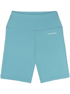 Sporty & Rich short cycliste à logo imprimé - Bleu