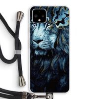 Darkness Lion: Pixel 4 XL Transparant Hoesje met koord