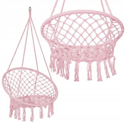 Viking Choice Hangstoel schommelstoel - 60 cm - roze Viking Choice Hangstoel schommelstoel - 60 cm - roze
