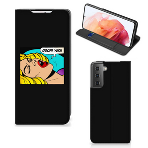 Samsung Galaxy S21 Hippe Standcase Popart Oh Yes