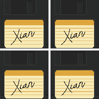 Onderzetters Floppy disk met naam