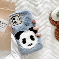 Voor iPhone 11 pluche Panda telefoon Protect geval (blauw)