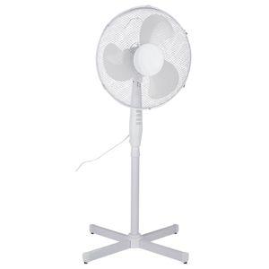 Staande ventilator verstelbaar wit 40 cm   -