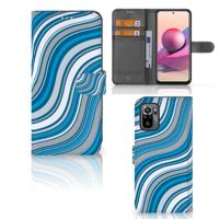 Xiaomi Redmi Note 10S | 10 4G | Poco M5s | Telefoon Hoesje | Waves Blue