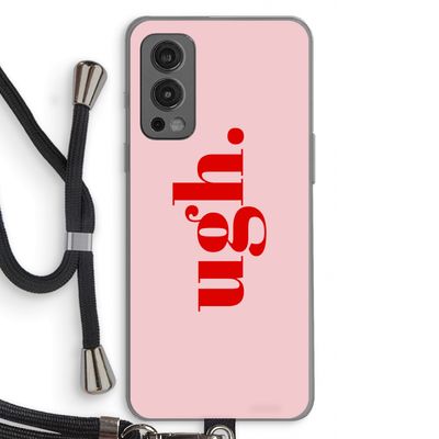 Ugh: OnePlus Nord 2 5G Transparant Hoesje met koord