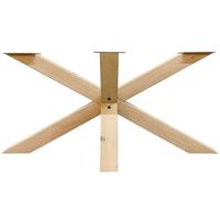 Spinpoot van eikenhout ongelijkzijdig matrix 180 bij 70 cm en hoogte 72 cm (10 x 10 cm) Spinpoot van eikenhout ongelijkzijdig matrix 180 bij 70 cm en hoogte 72 cm (10 x 10 cm)