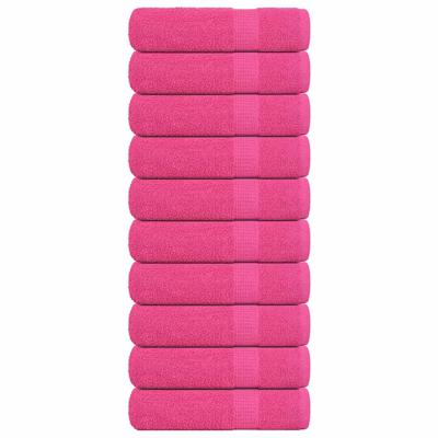 VidaXL Handdoeken 10 st 50x100 cm 360 g/m² 100% katoen roze