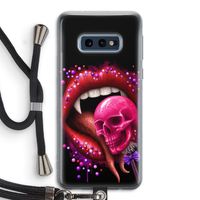 Dodelijk zoet: Samsung Galaxy S10e Transparant Hoesje met koord