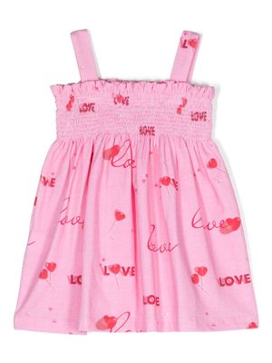 Lapin House robe à fronces - Rose