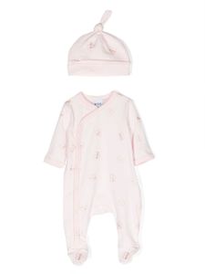 BOSS Kidswear pyjama en coton à logo imprimé - Rose