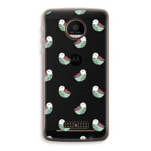 Vogeltjes: Motorola Moto Z Force Transparant Hoesje