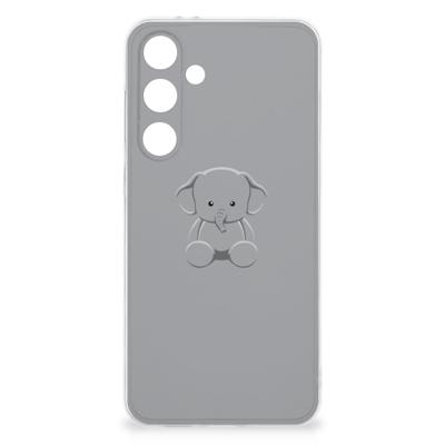 Samsung Galaxy S24 FE Telefoonhoesje met Naam Grijs Baby Olifant Samsung Galaxy S24 FE Telefoonhoesje met Naam Grijs Baby Olifant