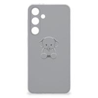 Samsung Galaxy S24 FE Telefoonhoesje met Naam Grijs Baby Olifant
