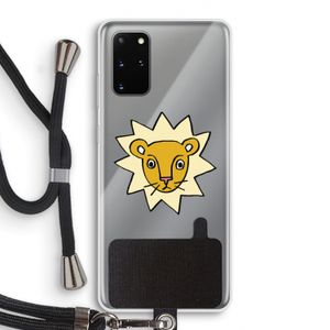 Kleine leeuw: Samsung Galaxy S20 Plus Transparant Hoesje met koord