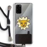 Kleine leeuw: Samsung Galaxy S20 Plus Transparant Hoesje met koord