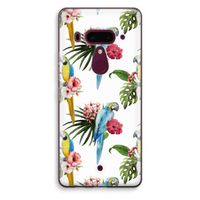 Kleurrijke papegaaien: HTC U12+ Transparant Hoesje