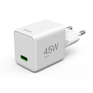 Hama USB-oplader 45 W Binnen, Thuis Aantal uitgangen: 1 x USB-C bus (Power Delivery) USB Power Delivery (USB-PD)