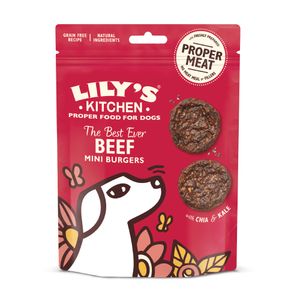 Lily's Kitchen The Best Ever Beef Mini Burgers Hond Snack Rundvlees 70 g