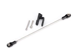 Traxxas - Rudder pushrod, assembled/ servo horn/ 3x22mm BCS (stainless) (1)/ 3x15mm CS (stainless) (1) (TRX-10341)