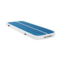 Opblaasbare gymmat - 300 x 100 x 20 cm - 150 kg - blauw / wit