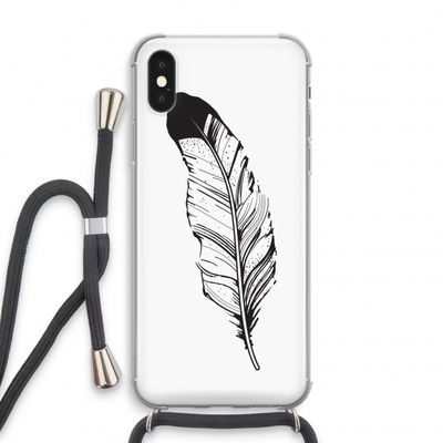 Pluim: iPhone X Transparant Hoesje met koord