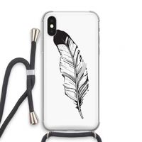Pluim: iPhone X Transparant Hoesje met koord Pluim: iPhone X Transparant Hoesje met koord