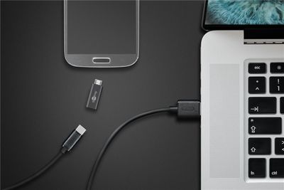 Goobay 51594 tussenstuk voor kabels USB-C Micro-USB 2.0 Zwart