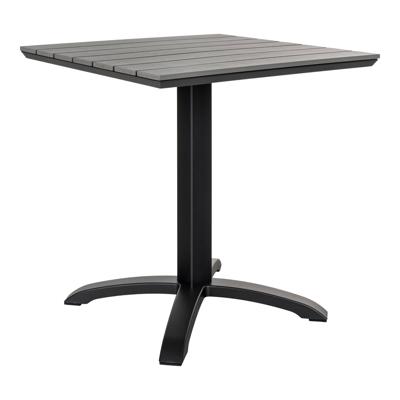 Miller - Café tafel - grijs - nonwood en aluminium - 70x70x72 cm