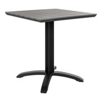 Miller - Café tafel - grijs - nonwood en aluminium - 70x70x72 cm