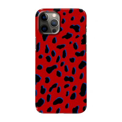 Red Leopard: Volledig geprint iPhone 12 Pro Max Hoesje