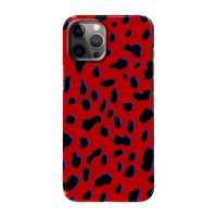Red Leopard: Volledig geprint iPhone 12 Pro Max Hoesje