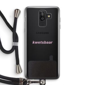 kwetsbaar: Samsung Galaxy J8 (2018) Transparant Hoesje met koord
