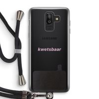 kwetsbaar: Samsung Galaxy J8 (2018) Transparant Hoesje met koord
