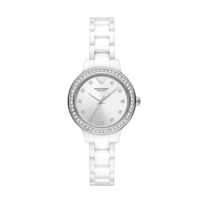 Horlogeband Armani AR70013 Keramiek Wit 12mm