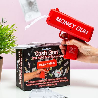 Cash gun with toy money