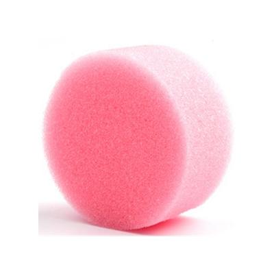 Grimas schmink/make-up sponsje - roze - rond - D6 x H3 cm