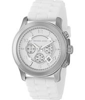 Horlogeband Michael Kors MK8134 Silicoon Wit 24mm