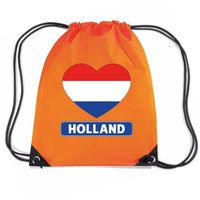 Oranje Holland hart vlag rugzak