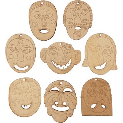 Creativ Company Maskers, afm 5,5-7 cm, dikte 4 mm, 24 stuk/ 1 doos