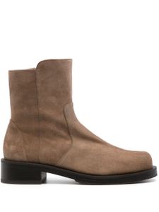 Stuart Weitzman bottines en daim à empiècements 40mm - Tons neutres