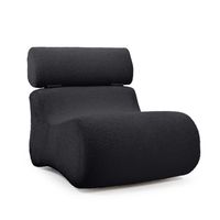 Kave Home Fauteuil 'Club' Bouclé, kleur Zwart Kave Home Fauteuil 'Club' Bouclé, kleur Zwart
