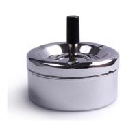 Draaiasbak - rond - spiegel polish chroom - 14 cm