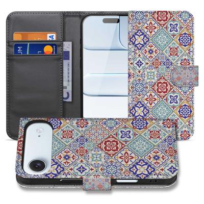 Tiles Color Hoesje Voor iPhone Air | Bookcase | Portemonnee hoesje